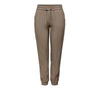 Only ONLKELDA Emery - Pantaloni da Donna con Taglio Gamba Largo, Taglio Normale, Noce, 40W x 32L