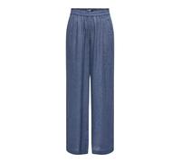 ONLY Onltokyo Life HW Linen Blend Pnt Noos Pantaloni Dritti con Vita Alta e Tasche Laterali, Vendimia Índigo, (S) W x 30L Donna