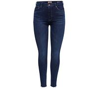 ONLY Paola HW Sk Denim Jeans Noos Skinny Donna, Blu (Dark Blue Denim), L (Taglia produttore: 30'')
