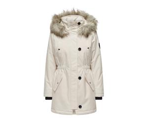 ONLY Parka invernale 'ONLIris ' écru / nero Donna - Abbigliamento - Taglie comode - Giacche ONLY XS