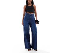 ONLY - Paulina - Jeans ampi a vita alta blu scuro W27 L32
