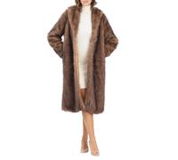 Only pelliccia ecologica lunga beige M