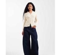 ONLY Petite - Taylor - Jeans bombati a vita alta color blu scuro 38