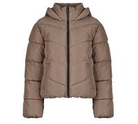 Only Piumino ONLCLAIR PUFFER HOOD JACKET in Beige EU L