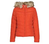 Only Piumino ONLNEWELLAN QUILTED HOOD JACKET CC OTW in Rosso EU XS