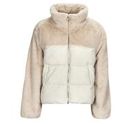 Only Piumino ONLWANJA FUR PUFFER MIX JACKET CC OTW in Beige EU XS