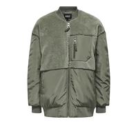 Only Piumino Only modello Fleece Mix Bomber da donna colore Verde te Verde Tea Leaf