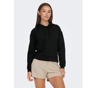 Only Play - Felpa con cappuccio nera-Nero S
