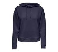 ONLY Onplounge Hood LS Swt Noos Felpa con Cappuccio, Blu Oltremare, L Donna