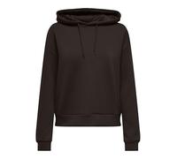 Only Play - Felpa con cappuccio color torta al cioccolato-Marrone S