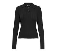 Only Polo Onlelisa a manica lunga Black da Donna XS Nero