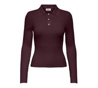 Only Polo Onlelisa a manica lunga Winetasting da Donna L Bordeaux