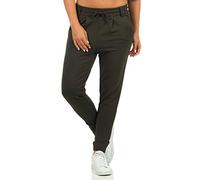 Pantaloni da donna Only Poptrash life easy pant Vert Sx30