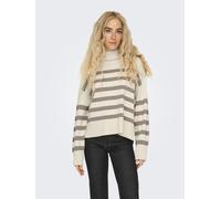 ONLY Pullover 'BARI' grigio / bianco Donna ONLY L