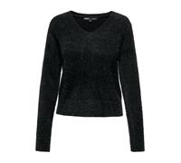 ONLY Onlella Piumo L/S V-Neck Pullover CC Knt Maglione, Nero, L Donna