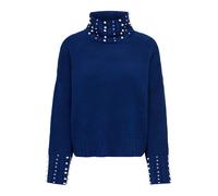 ONLY Pullover 'ONLAYA' genziana / bianco perla Donna - Abbigliamento - Pullover e cardigan - Maglioni - Pullover in maglia fine ONLY S