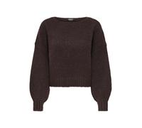 ONLY Pullover 'ONLAYA' marrone scuro Donna - Abbigliamento - Taglie comode - Pullover e cardigan - Pullover ONLY XXL