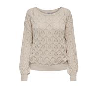 ONLY Pullover 'ONLBrynn' greige Donna - Abbigliamento - Taglie comode - Pullover e cardigan - Pullover ONLY XS