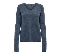 ONLY Neck Pullover Knt Noos Onlcamilla-Maglia con Scollo a V, Taglia L/S, Colore: Nero, Vendimia Índigo, M Donna
