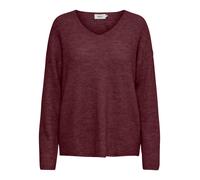 Maglione donna con scollo a V Only Camilla Rouge S