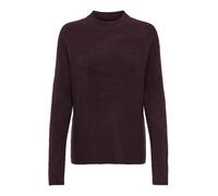 ONLY - Maglione bordeaux con scollo rotondo-Rosso 42
