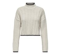 ONLY Pullover 'ONLCHICK STITCH' beige / nero, Taglia XS