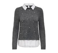 ONLY Onldolly LS Woven Mix Pearl Pull CC Knt Onldolly LS Woven Mix Pearl Pull CC Knt Donna (Pacco da 1)