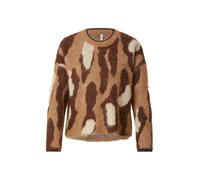 ONLY Pullover 'ONLEDELIE' marrone / marrone chiaro / bianco Donna ONLY XL marrone / marrone chiaro / bianco