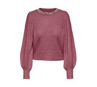 ONLY Pullover 'ONLELSA' magenta / argento Donna ONLY M