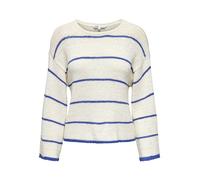 ONLY Pullover 'ONLGeena' blu / bianco lana Donna - Abbigliamento - Taglie comode - Pullover e cardigan - Pullover ONLY XXL