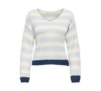 ONLY Pullover 'ONLGeena' blu chiaro / blu scuro / bianco lana Donna ONLY S blu chiaro / blu scuro / bianco lana