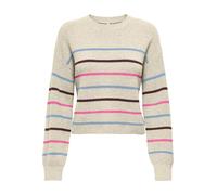 ONLY Pullover 'ONLIbi' beige / blu chiaro / cioccolato / rosa Donna ONLY L