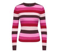 ONLY Pullover 'ONLIBI' cioccolato / rosa scuro / rosso fuoco / bianco Donna - PROMO - Pullover e cardigan - Maglioni - Pullover a maglia fine ONLY M