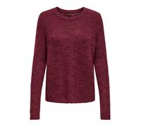ONLY Pullover 'ONLLOLLI' bordeaux Donna - Abbigliamento - Taglie comode - Pullover e cardigan - Pullover ONLY XS