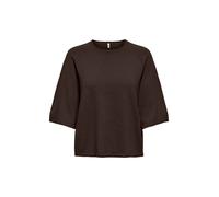 ONLY Pullover 'ONLLOYAL' marrone scuro Donna - Abbigliamento - Taglie comode - Pullover e cardigan - Pullover ONLY XXXL