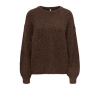 ONLY Pullover 'ONLNellie' cioccolato Donna - Abbigliamento - Taglie comode - Pullover e cardigan - Pullover ONLY XXXL