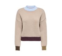 ONLY Pullover 'ONLOLINA' beige / blu chiaro / grigio scuro / melanzana Donna - Abbigliamento - Pullover e cardigan - Maglioni - Pullover in maglia fine ONLY XL