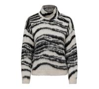 ONLY Pullover 'Wild' écru / nero, Taglia XL