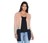 ONLY Queen L/S Long Cardigan Knt Noos Cardigan Donna, Rosa (Misty Rose Stripes//Night Sky), X-Small