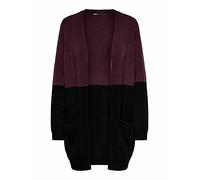 ONLY Queen L/S Long Cardigan Knt Noos Cardigan Donna, Rosso (Dark Red), Small