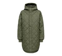 ONLY Quilted Hood Zip Coat Onljuliet Otw Noos-Cappotto Trapuntato con Cappuccio e Cerniera, Kalamata, M Donna