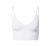 ONLY Onlvicky Rib Seamless V-Neck Top Noos Bustier da Donna, Bianco, M-L