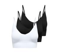 ONLY Reggiseno 'Vicky' nero / bianco Donna - PROMO - Intimo - Reggiseni - Coppe grandi ONLY 75