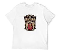 Only Rocknroll I Know Its But I Like It T-Shirt Music Guitar Noise Solo White XL