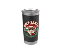 Only Santa Can Judge Me Scherzi natalizi, risate Bicchiere termico in acciaio inox doppia parete