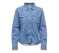 ONLY Shirt Onlcharlize LS DNM-Maglietta AKM Noos, Media Blu Denim, M Donna