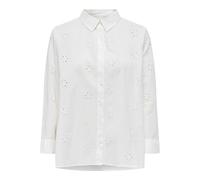 ONLY Shirt Onlnew Lina Grace LS Brod Angl-Maglietta Wvn, Ballerino di Nuvola, XL Donna