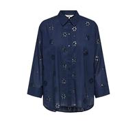 ONLY Shirt Onlnew Lina Grace LS Brod Angl-Maglietta Wvn, Iris Nero, XL Donna