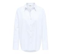 ONLY Shirt Onloregon Alva LS Reg Maglietta Noos Wvn, Bianco Lucido, XS Donna