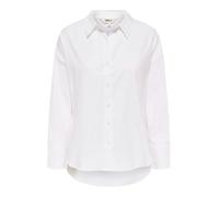 ONLY Shirt Onloregon-Maglietta Solo Wvn, Bianco, M Donna